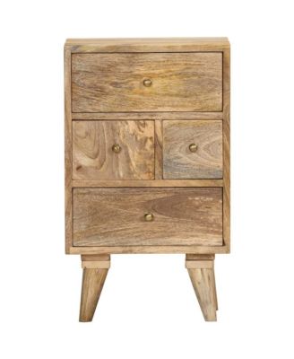 Bedside Cabinet 14.2"x11.8"x23.6" Solid Mango Wood