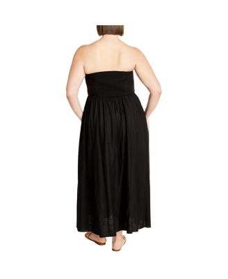 Plus Size Simone Plain Maxi Dress