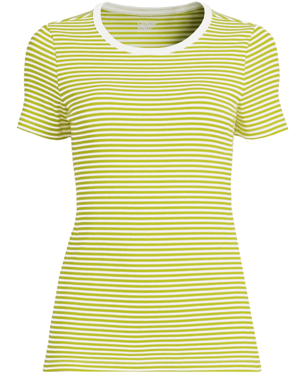 Lands' End Petite Micro Rib T-Shirt