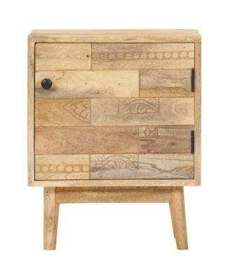 Bedside Cabinet 15.7"x11.8"x19.7" Solid Mango Wood