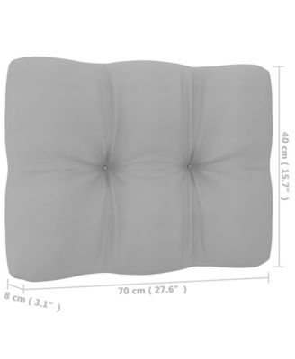 Patio 2-Seater Sofa with Cushions Solid Wood Pine