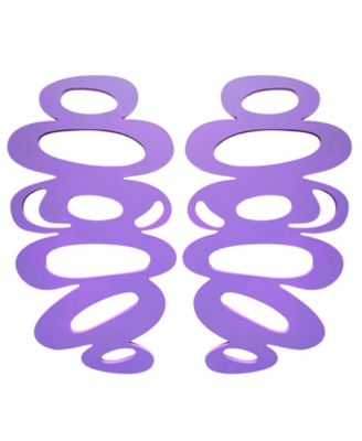 Swanky Designs Puffy Drop Studs - Lilac 30$