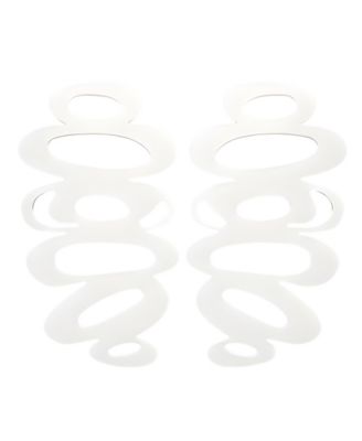 Swanky Designs Puffy Drop Studs - White 30$