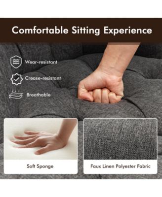 Set of 2 Upholstered Armless Slipper Chairs with Beech Wood Legs