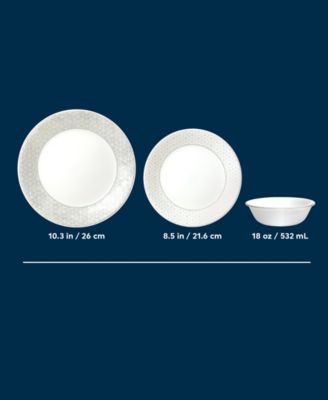 Vitrelle Signature Knox 12 Pc. Dinnerware Set, Service for 4