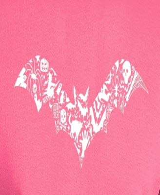 Men's Halloween Bat Word Art Hooded Sweatshirt