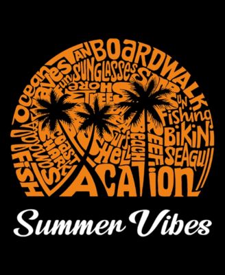 Men's Summer Vibes Word Art Hooded Sweatshirt