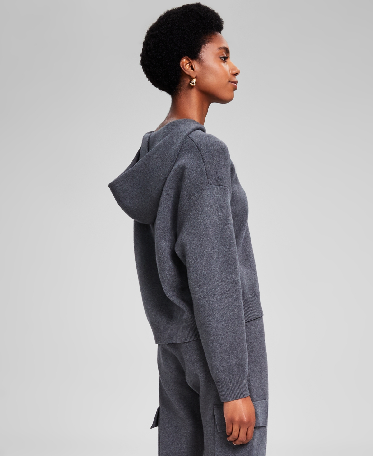 And Now This Women's Raglan-Sleeve Hoodie Sweater, Created for Macy's