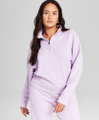 And Now This - Women's Colorblocked Quarter-Zip Sweatshirt