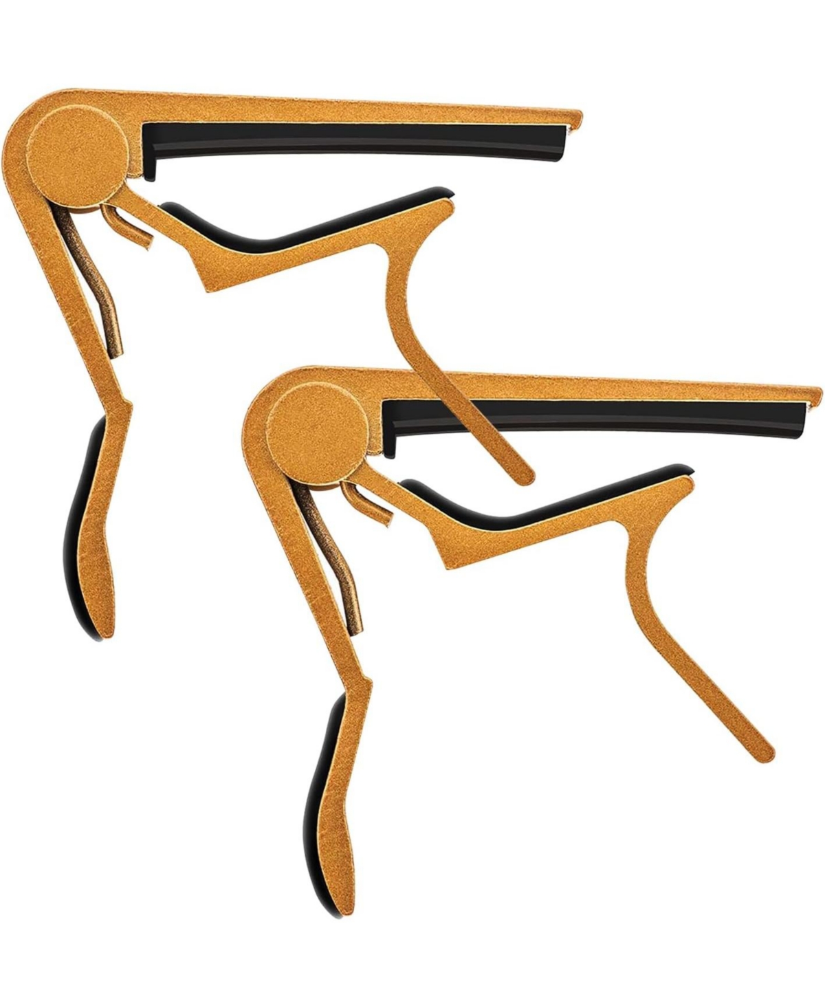5 Core Capo Acoustic Electric Guitar 6 String Kapo Classic Clip For Banjo Mandolin Ukulele -- 2PCS - Gold