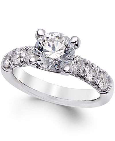 X3 Certified Diamond Engagement Ring (2-1/2 ct. t.w.) in 18k White Gold