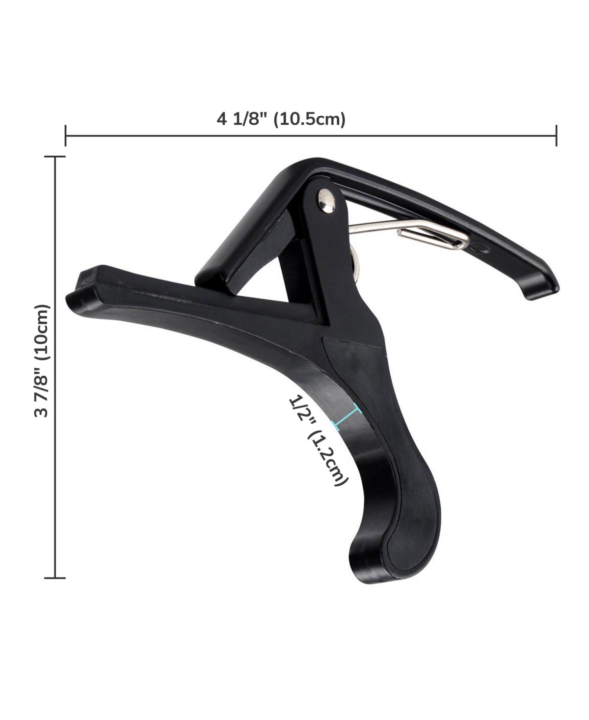Yescom Clamp Key Trigger Capo For Acoustic Electric Classical Guitar- Black