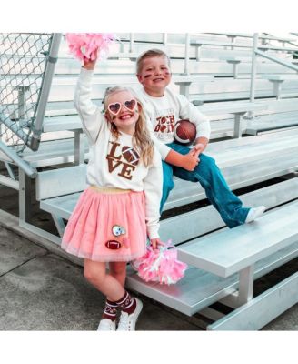 Baby Girls Football Love Patch Sweatshirt