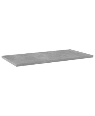 Bookshelf Boards 4 pcs Concrete Gray 23.6"x11.8"x0.6" Engineered Wood