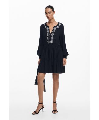 petite white dress with sleeves I've Got Sunshine Long Sleeve Mini Dress White main image 1