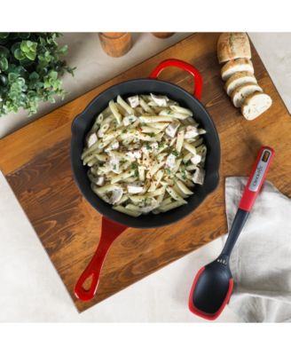 10 Inch Enamel Cast Iron Skillet - Gradient Red