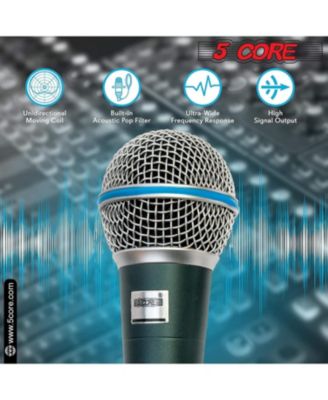 Microphone For Singing Karaoke Mic XLR Dynamic Mic Cardioid Unidirectional Microfono - 2PCS