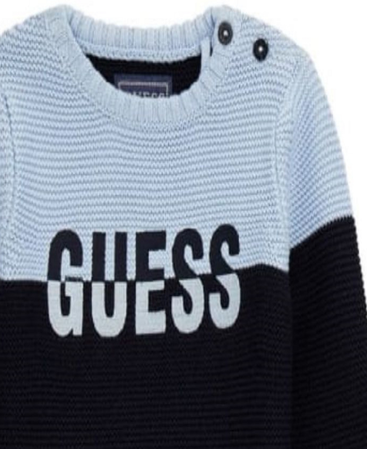 Guess Baby Boy Knit Long Sleeve Sweat Pant Set In Blue
