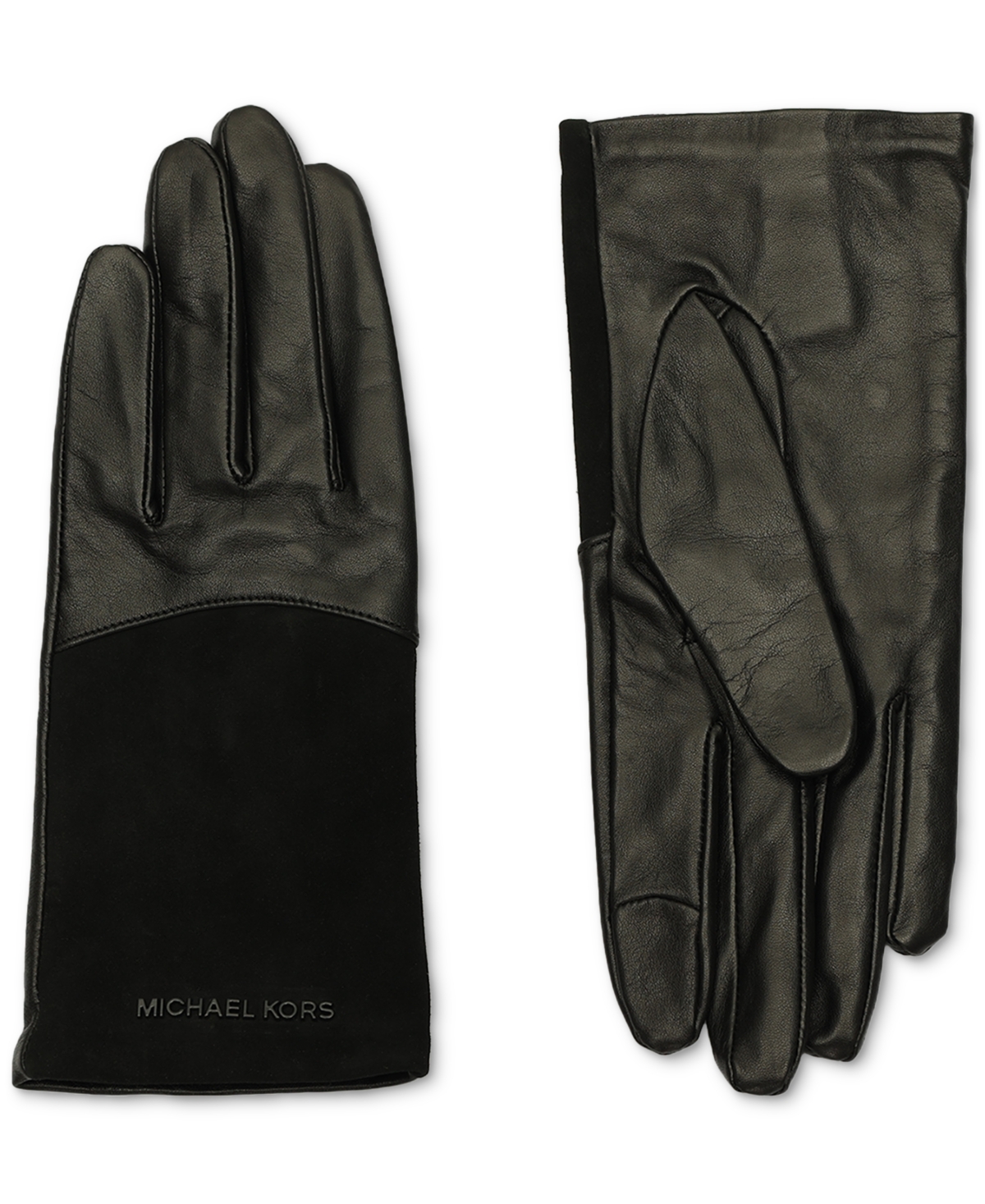 Michael Michael Kors Women's Suede & Leather Tech Gloves
