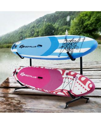 Freestanding Height Adjustable Dual Kayak Storage Rack