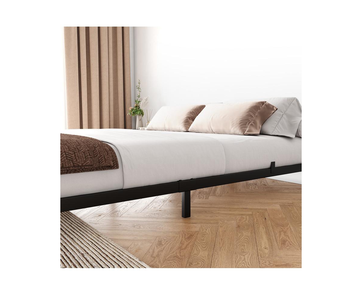 gaomon 6 Inch Queen Bed Frame, Low Profile Queen Metal Platform Bed Frame Support Mattress Foundation, Noise Free, Easy Assembly,- Black