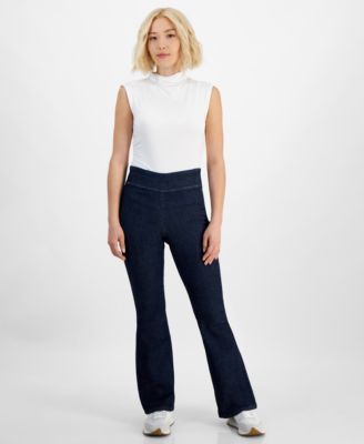 DKNY Jeans Women's High-Rise Pull-On Flare Jeans - Macy's
