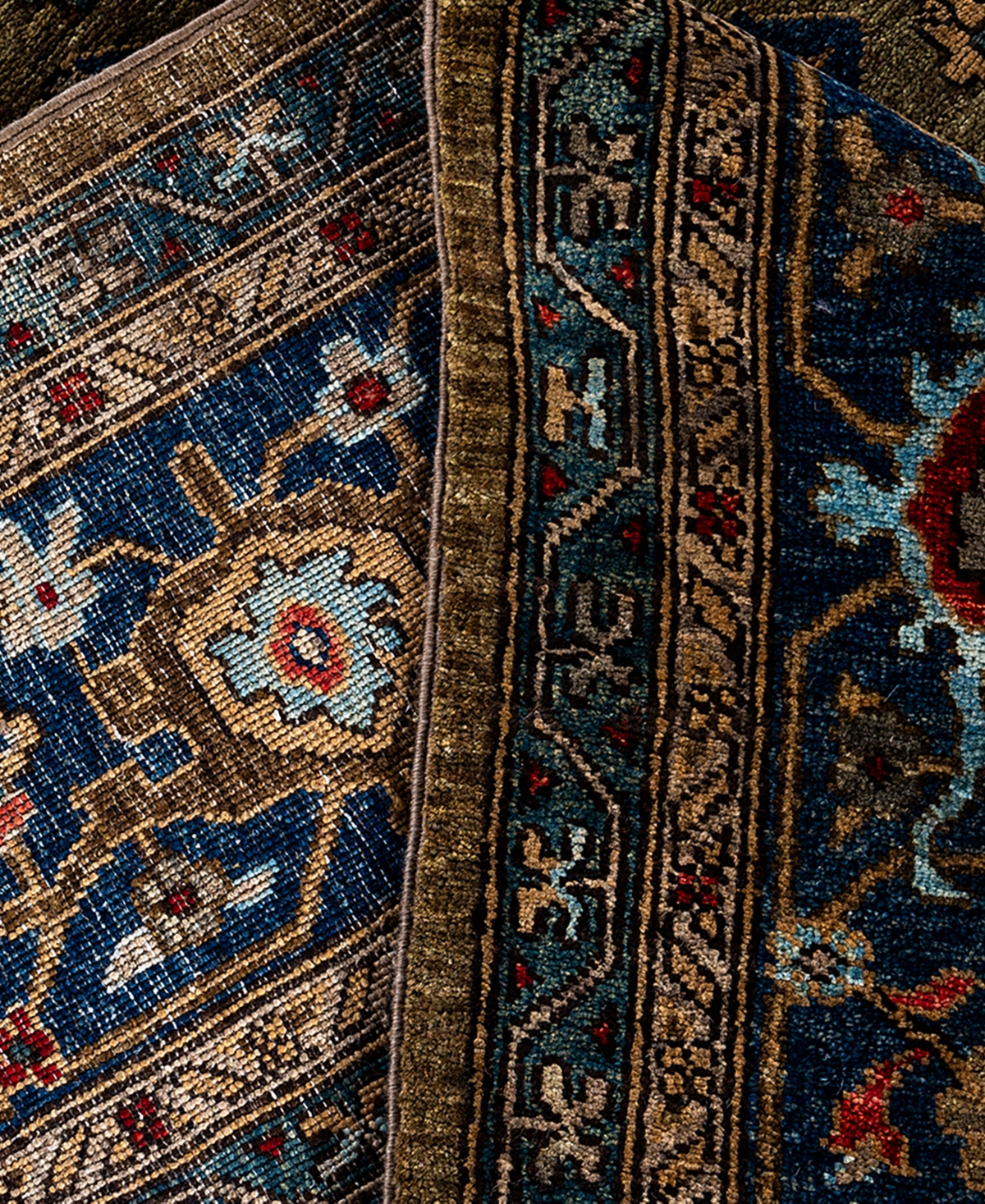 Adorn Hand Woven Rugs Serapi M1993 9'2"x11'6" Area Rug In Brown
