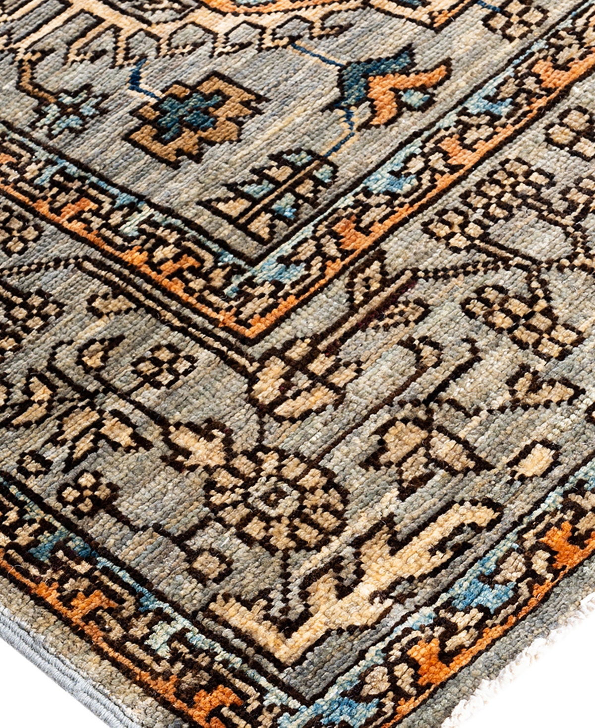 Adorn Hand Woven Rugs Serapi M1993 2'8"x5'10" Area Rug In Gray