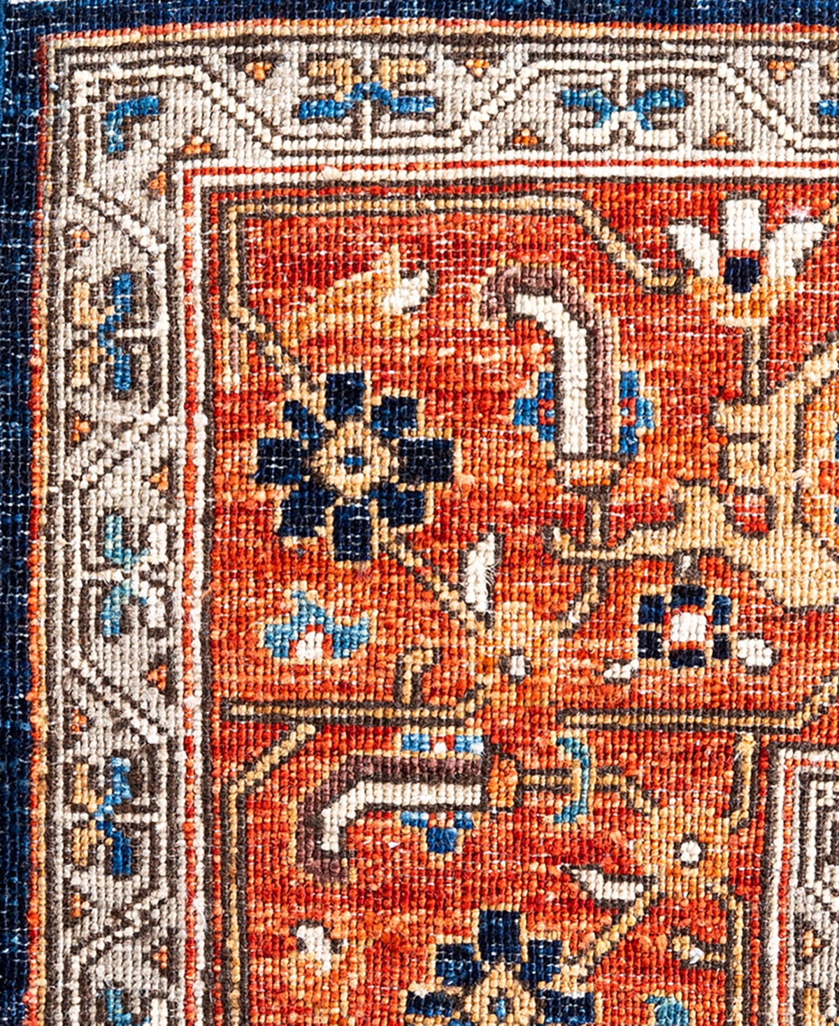 Adorn Hand Woven Rugs Serapi M1993 6'5"x9'1" Area Rug In Blue