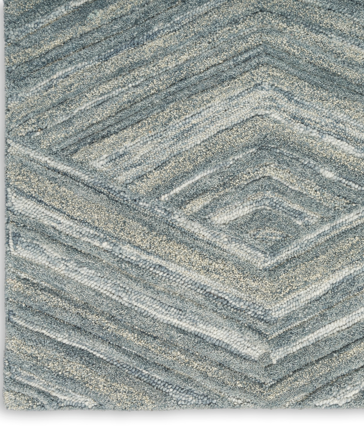 Nourison Home Graceful Gru03 5'3"x7'3" Area Rug In Blue