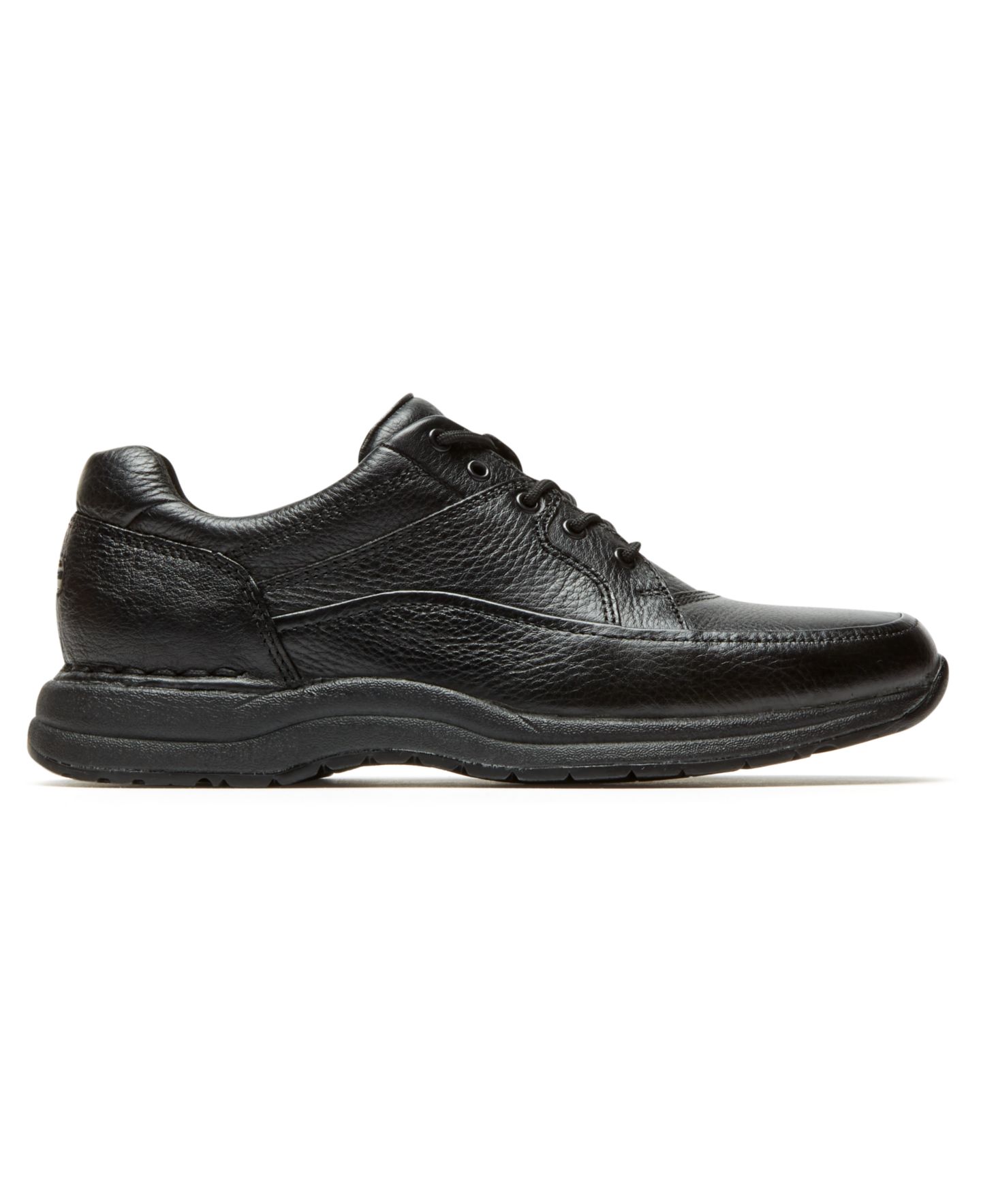 Мужская обувь Rockport Edge Hill 2 Lace-to-Toes Shoe, цвет: Чёрный кожаный — фото 2