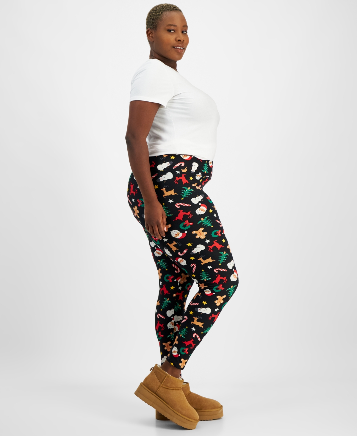 Women's plus size holiday leggings cheap