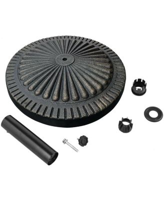 31.5 lbs Market Heavy-Duty Outdoor Stand Bronze Umbrella Base