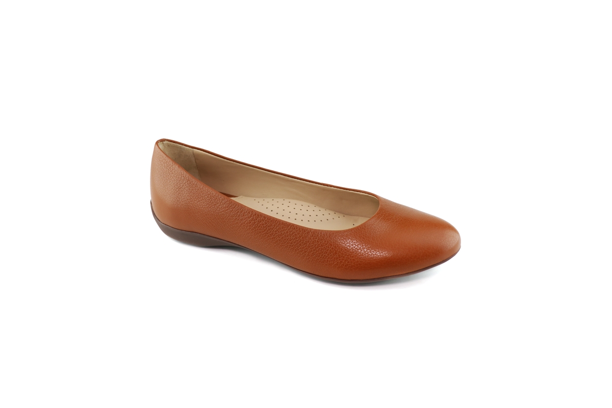 WomensBedford St Slip On Comfort Ballet Flat - Black soft patent