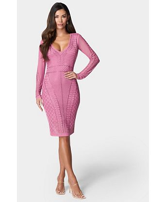 macys leather dress Bebe Women's Laux Bustier Midi Punctuate your natural style with a great selection of jewelry Women's Faux Leather Semi-Formal Cocktail