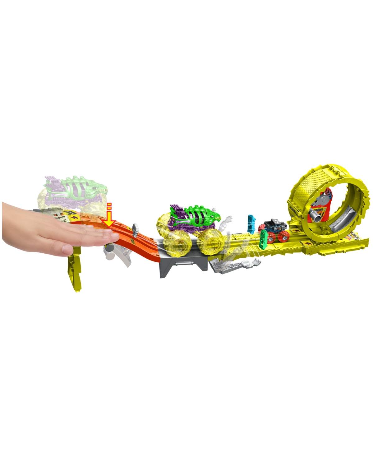 Hot Wheels Monster Trucks 2 Crushed Cars In Multi-color