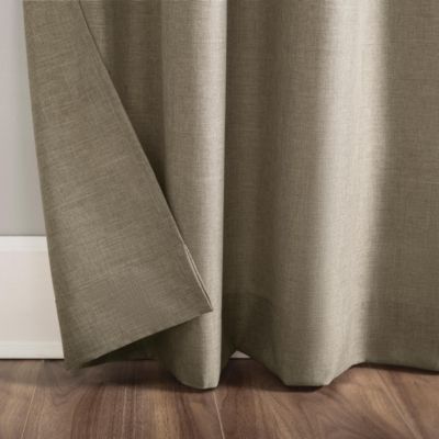 Clifford Heathered Texture Semi-Sheer Tab Top Curtain Panel