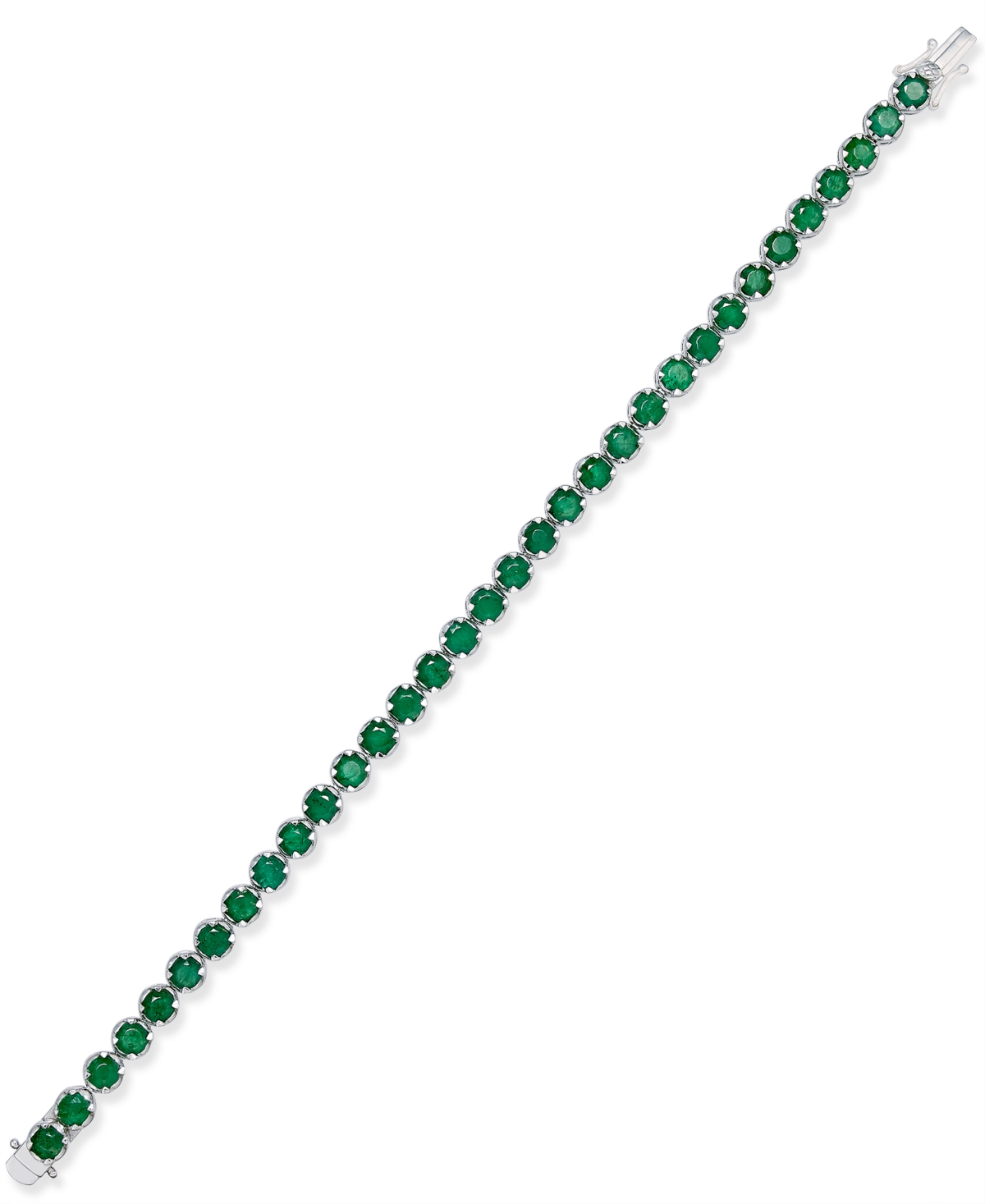 Sapphire Tennis Bracelet (10 ct. t.w.) in Sterling Silver, Created for Macy's (Also Available  - Emerald