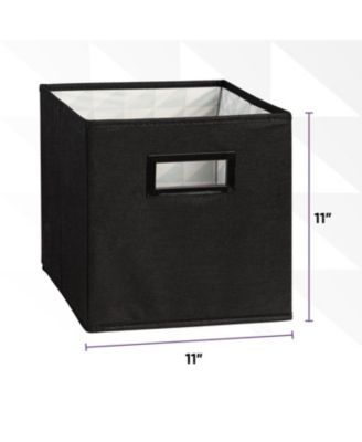 Fabric Organizing Bin, 10.75 Fabric Cube with Handles