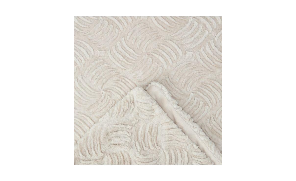 Chanasya Premium Soft Textured Rust Faux Frost Tip Fur & Velvety Mink Blanket - Cozy Blanket for Sofa Chair Couch Bed & Living Room - Reversible