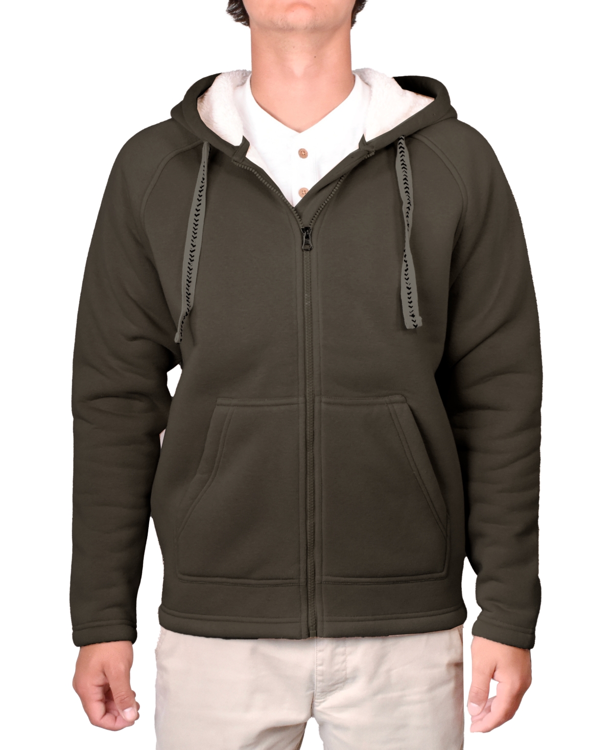 Vintage 1946 Men's Sherpa Bonded Reverse Fleece Hoodie