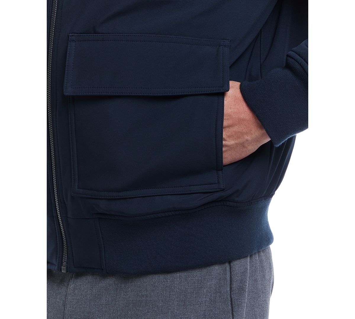 Weatherproof Men's Flex Tech Bomber Jacket In Twilight