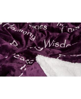 Premium Sherpa Faux Fur Cozy Warm Fluffy Throw Blanket, 65x50 Inches