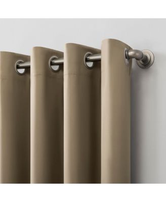 Sun Zero Saxon Energy Saving Blackout Grommet Curtain Panel