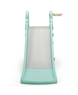 3-in-1 Kids Climber Slide Play Set with Basketball Hoop and Ball