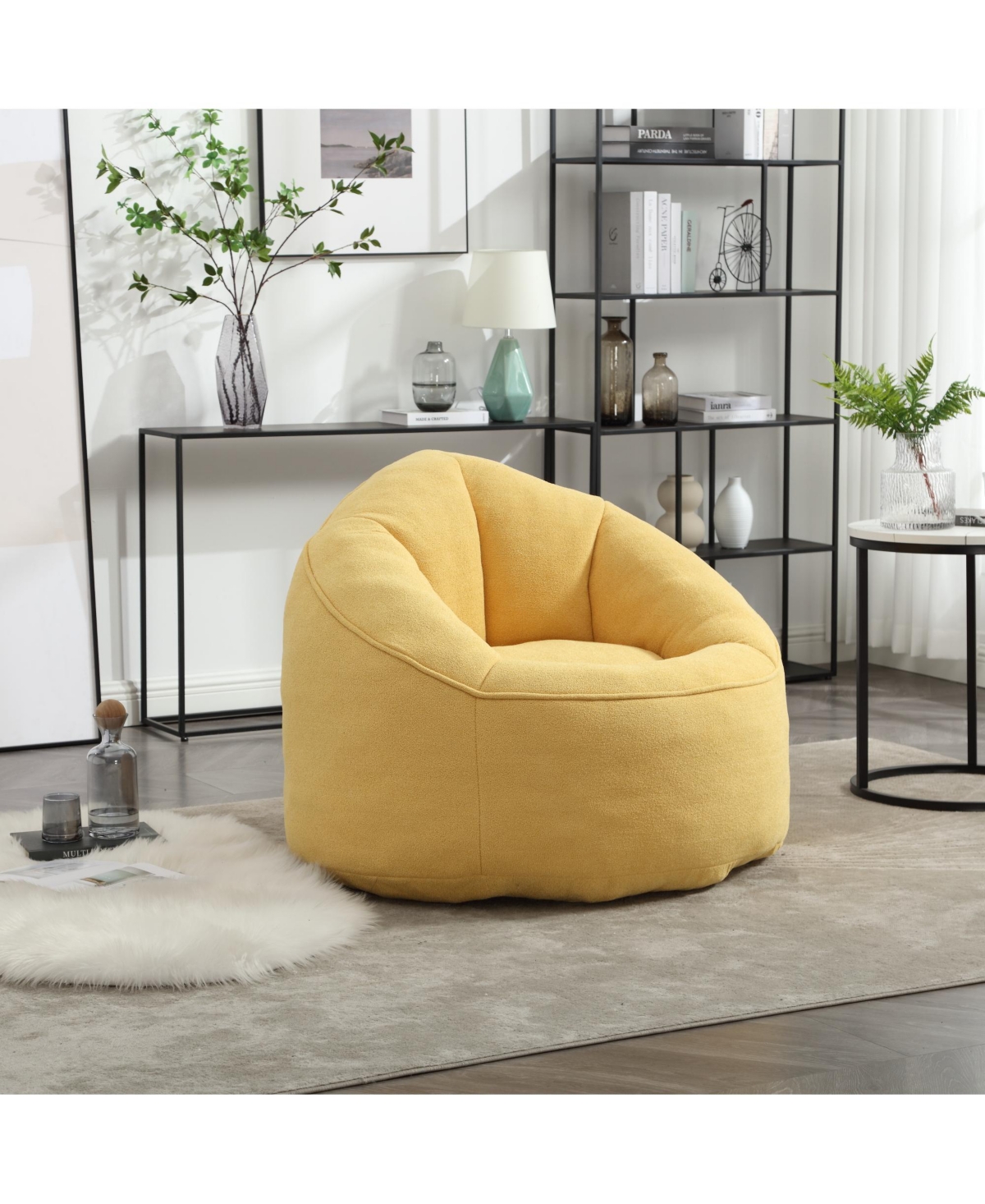 Streamdale Furniture Bean Bag Chair: Foam Padding, Adult Size, Compressed & Padded
