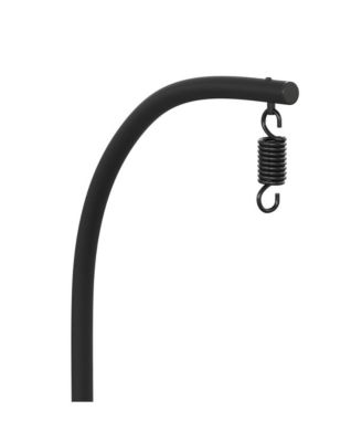 Inger Heavy Duty All-Weather Hanging Hammock Chair C-Stand With Steel Offset Base And Hardware, 360 Degree Rotation