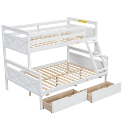 Streamdale Twin over Full Bunk Bed with Storage and Safety Features