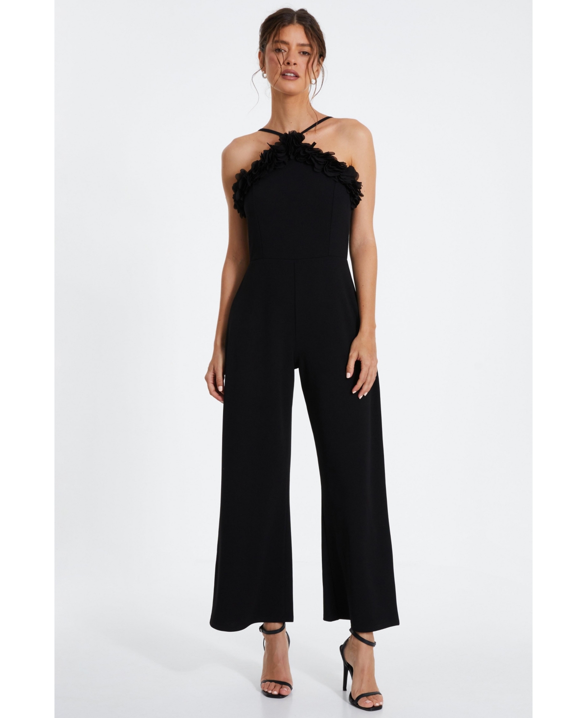 Quiz Women s Pleated Jumpsuit Black Smart Closet