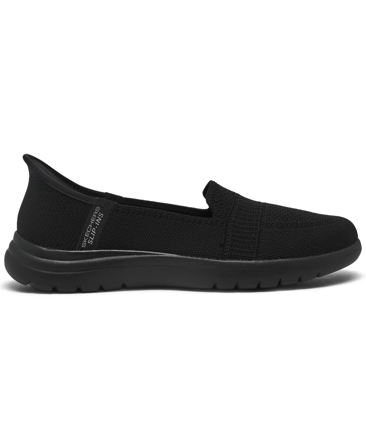 Skechers Womens Black Go Walk Arch Fit 2-0 Delara Knitted Low-top Trainers In Black